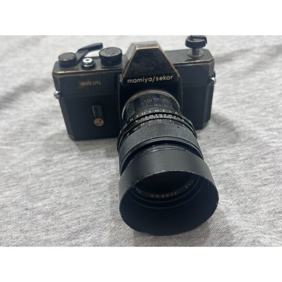 Mamiya/Sekor 1000 DTL Film Camera Sekor Auto 200mm 1:4.5 Lens Camera Case - Picture 1 of 16